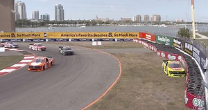 St. Pete skid: Majeski runs wide, recovers from the grass