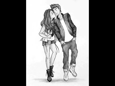 Dibujo de amor fácil a lapiz