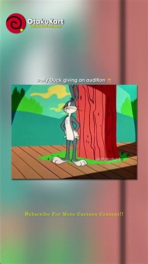 Daffy Duck giving an audition 😂 #cartoon #shorts