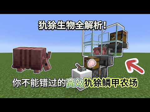 Minecraft1.21犰狳更新：教你轻松获取犰狳鳞甲和狼铠！【CC字幕】｜ 我的世界｜當個創世神