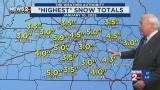 Highest snow totals across Middle TN