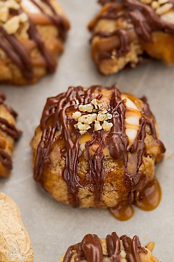 269K views · 562 reactions | Snickers Thumbprint Cookies - a gluten...