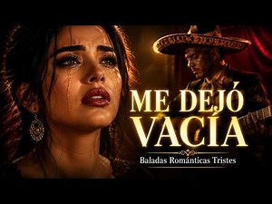 Baladas Románticas Tristes 💔 Me Dejó Vacía | Canciones Para Llorar | Voz Femenina