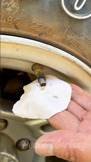 The Easiest Way to Let Air Out of a Tire!#tire #tires #cartips #automotive #garage #tools #DIY