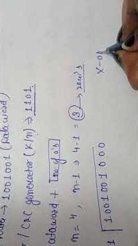 CRC Numerical easy explanation| Computer Network