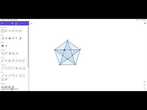 Make a Star in Geogebra 2018