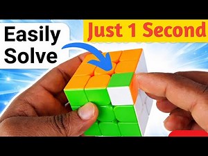 Just 1 Second Solve || How to Solve Rubik's Cube One Corner || Magic Tricks || Step by Step ||