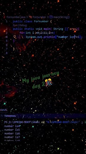 # shorts #speedsong Today I learned about loops in Java.Loops help us execute a block of code