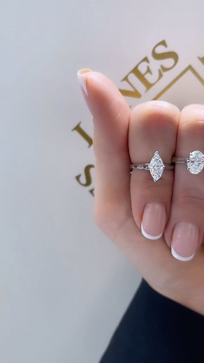 Looking for a solitaire engagement ring? Solitaire engagement rings are up there with some of our most popular, and for good reason. They are elegant and timeless and pair well with most wedding bands. Solitaires are single stone rings which come in varying cuts / shapes. Lots of people assume that a solitaire is a round cut but this isn’t always the case! Featured in this video are princess, marquise, and oval cut solitaire diamond rings. Which one would you pick? Don’t forget to save this reel