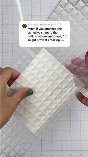 Day 2 of TRYING YOUR Vellum Embossing Folder TIPS! #cardmaking