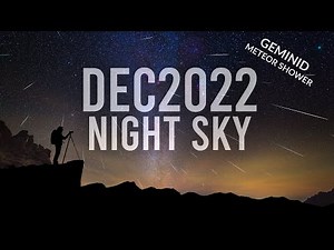 What's in the Night Sky December 2022 #WITNS 🌌 Geminid Meteor Shower | Lunar Occultation of Mars