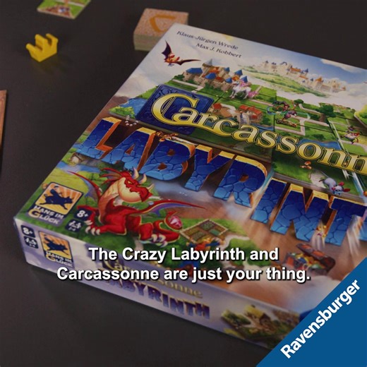 Introducing Carcassonne Labyrinth – two beloved game classics in one! 🤩 Watch the full video on our YouTube channel and get exclusive insights into the clever sliding & building fun! 👉 Watch it now: https://youtu.be/J_8qTvx8G5s?si=9iuJW3mCNZiPJU6H Carcassonne Labyrinth launches on September 1, 2026. | Ravensburger