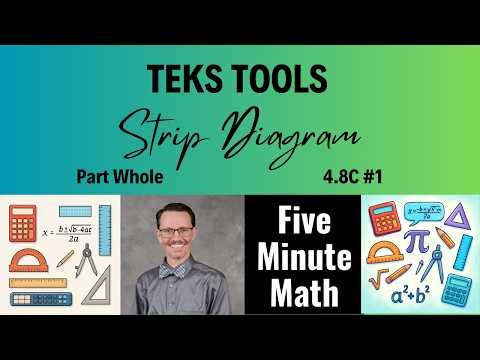 TEKS Tools Strip Diagram: Part Whole (4.8C #1)