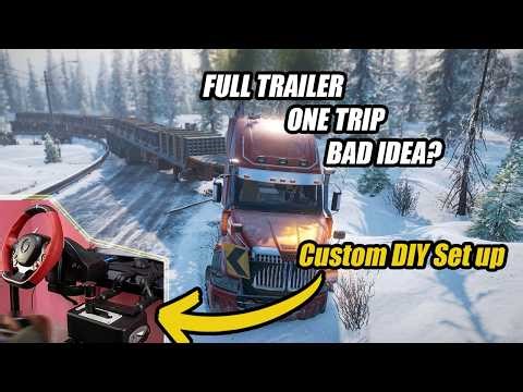 Hauling a FULL 8-Slot Trailer Through Alaska… What Could Go Wrong? | SnowRunner