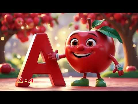 ABC Fruit Song 🍎 | A to Z Alphabet with Fruits for Kids | Fun Learning Video