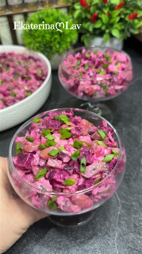 Delicious and Hearty Salad with Beetroot, Chicken Breast, and Beans. Holiday Salads, Festive Table!
