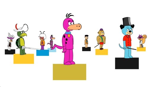 Boomerang Unbalanced Push Puppets Bumper (GoAnimate Style) (REUPLOAD)