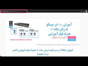 آموزش Vlan در سیسکو به زبان ساده همراه فیلم آموزشی (کمتر از 18 دقیقه)