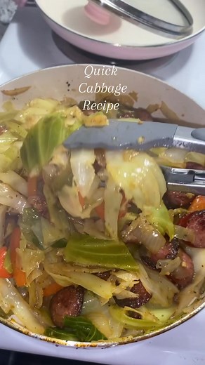 Quick Cabbage Recipe with Bacon and Sausage