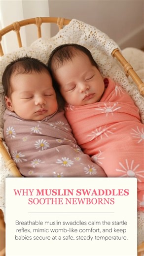 Does your baby wake themselves up mid-nap? That sudden jolt is the startle reflex, completely normal, but exhausting for parents. A soft, breathable Muslin swaddle helps calm the reflex so your little one can sleep more soundly. 💛 www.mymomandme.co.za to shop today! #ParentingPocketGuide #BabySleep #Swaddle #SouthAfricanMoms #CalmerNights | My Mom And Me