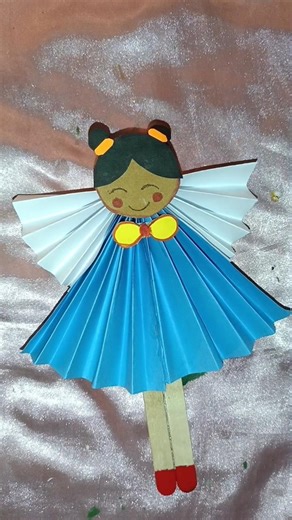 Cute DIY Doll Using Paper, Cardboard & Ice Cream Sticks 💕 | Easy Handmade Craft