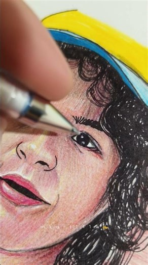 Draw Dustin 🧭 ( stranger things characters draw ) part 1 #shorts