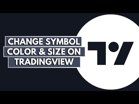 How To Change Symbol Color & Size On TradingView