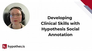 How can social annotation help students sharpen critical thinking skills? In today’s #HypothesisTuesdayTip, Jessica George shares how Hypothesis can be used to encourage deeper analysis, evidence-based reasoning, and meaningful conversation in the margins. Watch now to see how instructors are using annotation to help students develop the skills they need to succeed — in class and beyond. #SocialAnnotation #EdTech #CriticalThinking #UDL | Hypothesis