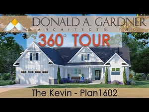 Simple three-bedroom house plan with modern farmhouse style | The Kevin