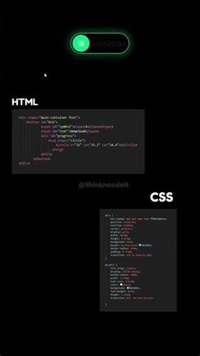 Epic Download Button Animation Using HTML, CSS & JavaScript 🚀Modern Animated Download Button