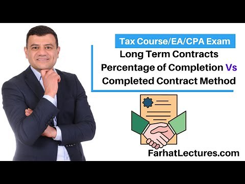 Taxable Long Term Contract Percentage of Completion Vs Completed Contract. CPA/EA Exam