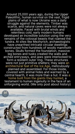 How did Paleolithic people manage to build entire homes from massive mammoth skeletons? #history #archaeology #ancient | Historical Blog