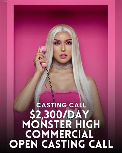 Project Casting on Instagram: "📣 OPEN CASTING CALL: Monster High Commercial — $2,300/DAY! 💖🎥🕸️ Calling all bold, expressive, camera-ready talent—this one is made for you. A Monster High commercial is now casting, and they’re looking for standout personalities who can bring major style, confidence, and character energy to the screen. If you love playing with fashion, glam, and a little edge… this is your moment. This is the kind of project where your look, vibe, and presence matter just as mu