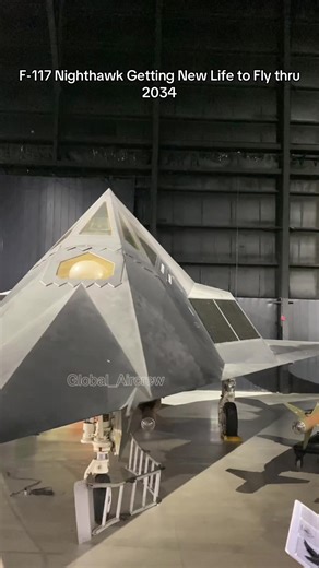F-117 Getting ‘Re-Lifed’ #f117 #nighthawk #stealth #usaf #pilotlife | plane