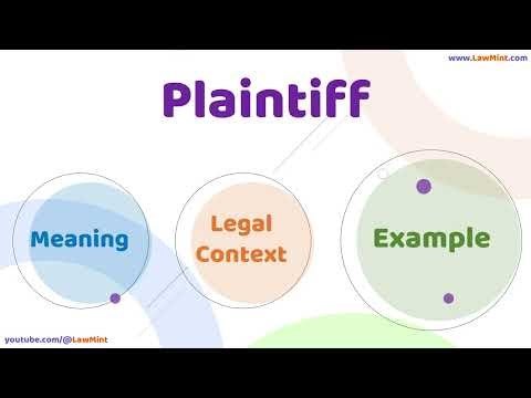Plaintiff Meaning Legal Context & Example Legal Terms Simplified @LawMint