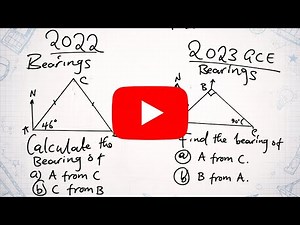 Revising paper 1 maths: All Bearing Questions Explained