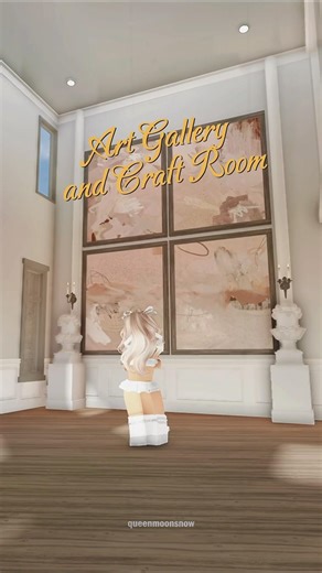 bloxburg paris city museum, gallery, art classroom build ideas, decals, layout 🤍 #bloxburg #roblox