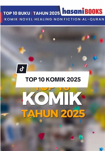 𝐓𝐨𝐩 𝟏𝟎 𝐊𝐨𝐦𝐢𝐤 𝐓𝐚𝐡𝐮𝐧 𝟐𝟎𝟐𝟓 𝐝𝐢 𝐇𝐚𝐬𝐚𝐧𝐢 𝐁𝐨𝐨𝐤𝐬 Bukan kami yang kata. Pembaca yang tentukan. Inilah 10 komik paling tinggi terjual sepanjang 2025 di Hasani Books. Dari aksi, lawak, fantasi hingga kisah penuh emosi semuanya pilihan pembaca. 📚 Dapatkan sekarang di semua cawangan Hasani Books atau di bag kuning. #Top10Komik2025 #KomikTerlaris2025 #ejenalithemovie2 #ejenali #komikmalaysia @kualitibooks @officialejenali @gempak360 @gempak_starz @keithchongkahhwee @imanshoppe.