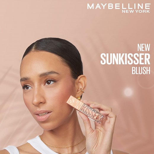[🩷Sunkisser Blush🩷] ​ No vacation is needed for a sun-kissed glow! 🌟​ Maybelline New York’s Sunkisser Blush is your new go-to for radiant, sun-kissed cheeks🧡​ ✨Ultra blendable formula melts to skin pigments​ ✨Infused with Vitamin E​ ✨Easy plush dot applicator​ Get the sunkissed vacay vibes now!​ لست بحاجة لعطلة للحصول على إطلالة مشرقة! 🌟​ احمر خدود سائل وبرونزر​ Sunkisser Blush​ من ميبيلين نيويورك هو اختيارك الجديد ​ للحصول على خدود مشعة ومفعمة بأشعة الشمس 🧡​ ✨تركيبة قابلة للدمج تذوب على ا
