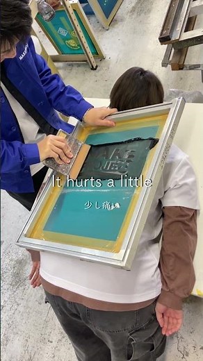 silkscreen printing method in Japan シルクスクリーンのプリント方法（日本）　#silkscreenprinting