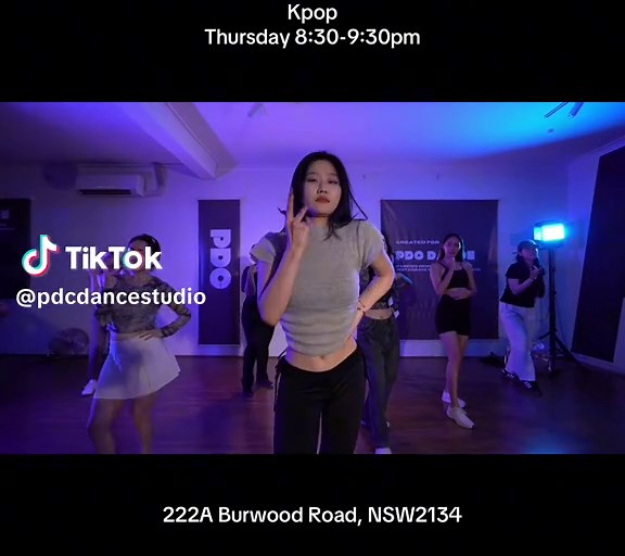 The trendy song every Thursday 8:30pm #sydneydanceclass #sydneykpop #kpop #burwooddance