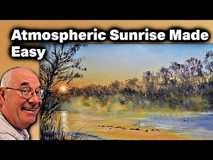 HOW to PAINT A MISTY LANDSCAPE IN OILS - Step by Step Tutorial