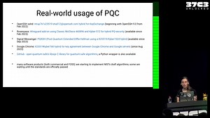 Current status on post-quantum cryptography and ongoing standardization and implementations/protocols