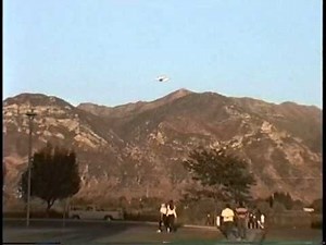 Piggybacked Shuttle Flying over Provo Utah