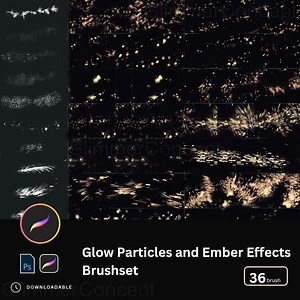 36 Realistic Spark Collision Procreate Brush PS Brush Fire Glow Particles Scattered Ember Light Effects Flame Texture Brush for Digital Art - Etsy