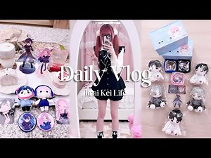 [vlog] hunting for alien stage merch & cafe oshikatsu~