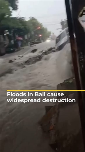 Flooding caused by heavy rainfall has led to destroyed homes and roads in Bali, Indonesia. | Al Jazeera English