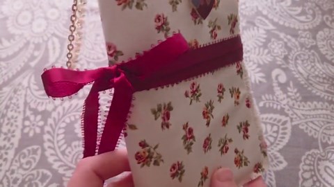 Vintage Rose Fabric Journal | Handmade Refillable Notebook With Heart Pin | 9.5x6 Inches - Etsy