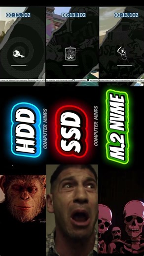 HDD vs SSD vs M.2 NVMe