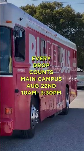 Save Lives: Big Red Bus Blood Drive at Florida Education #BloodDonation #Community